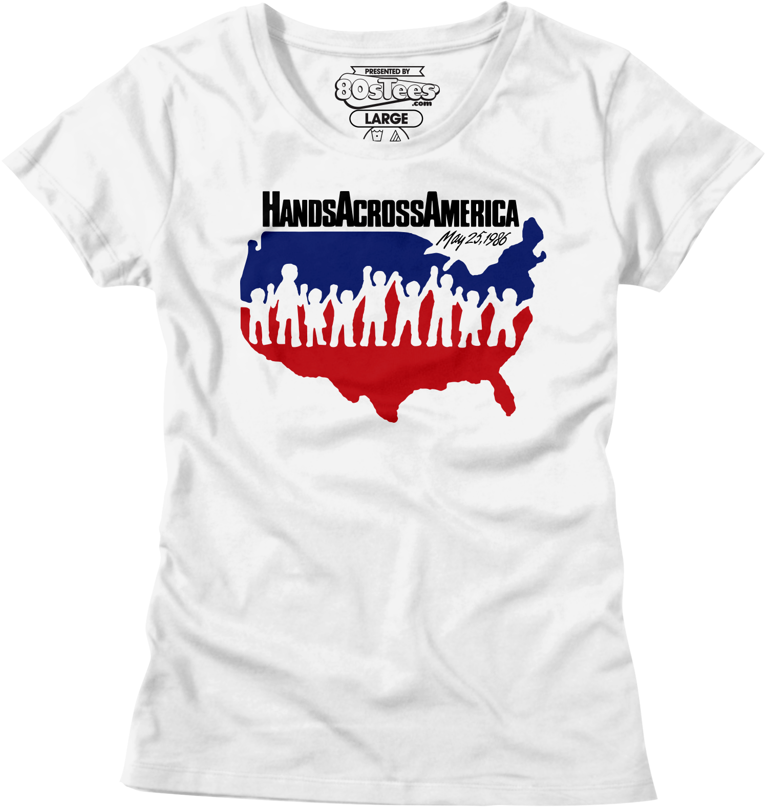 Womens Hands Across America Shirt Hoodie, Sweatshirt | CiraTrend.com (Image 1)