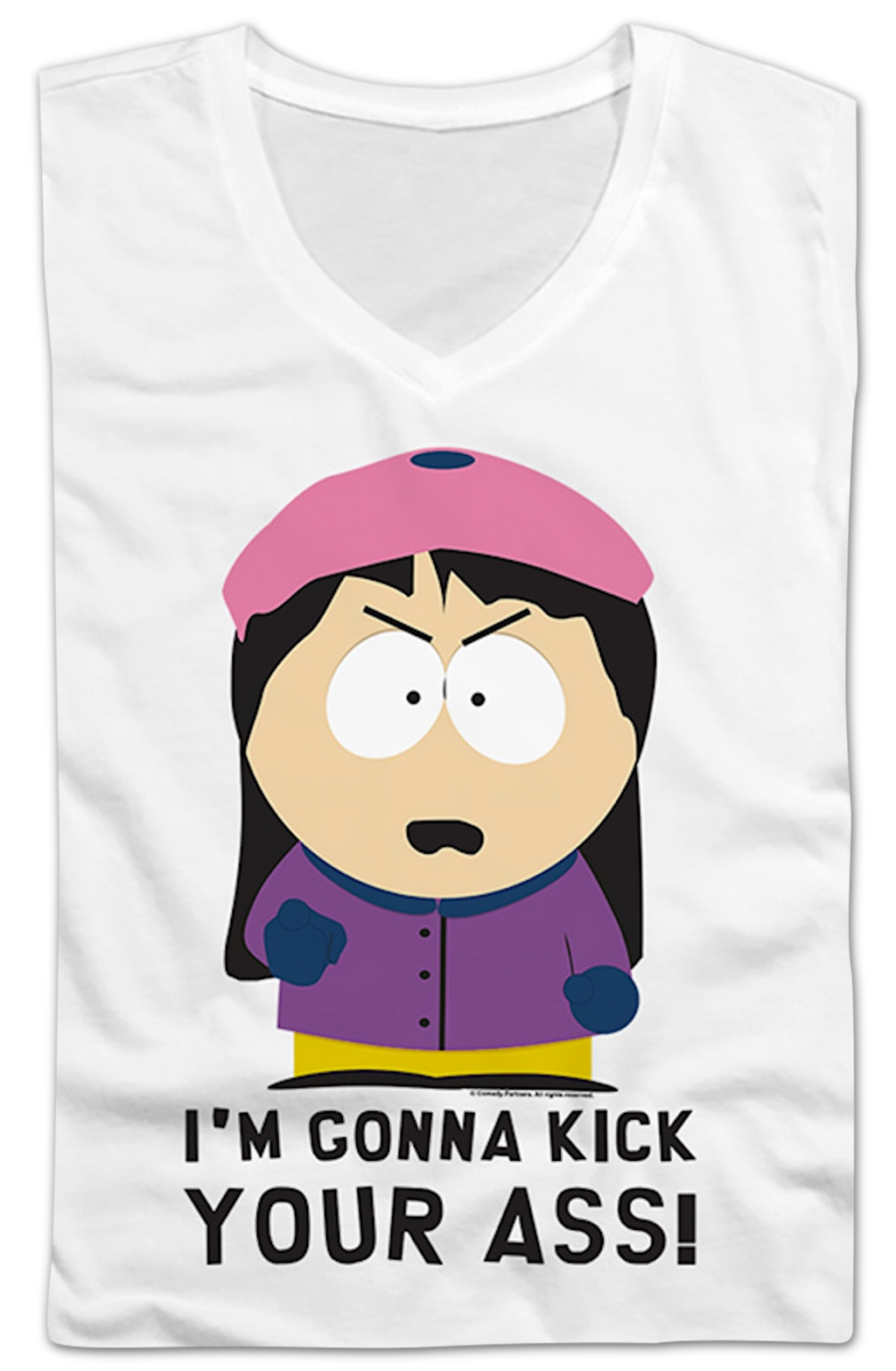 Ladies I'm Gonna Kick Your Ass South Park V-Neck Shirt Hoodie, Sweatshirt | CiraTrend.com (Image 2)