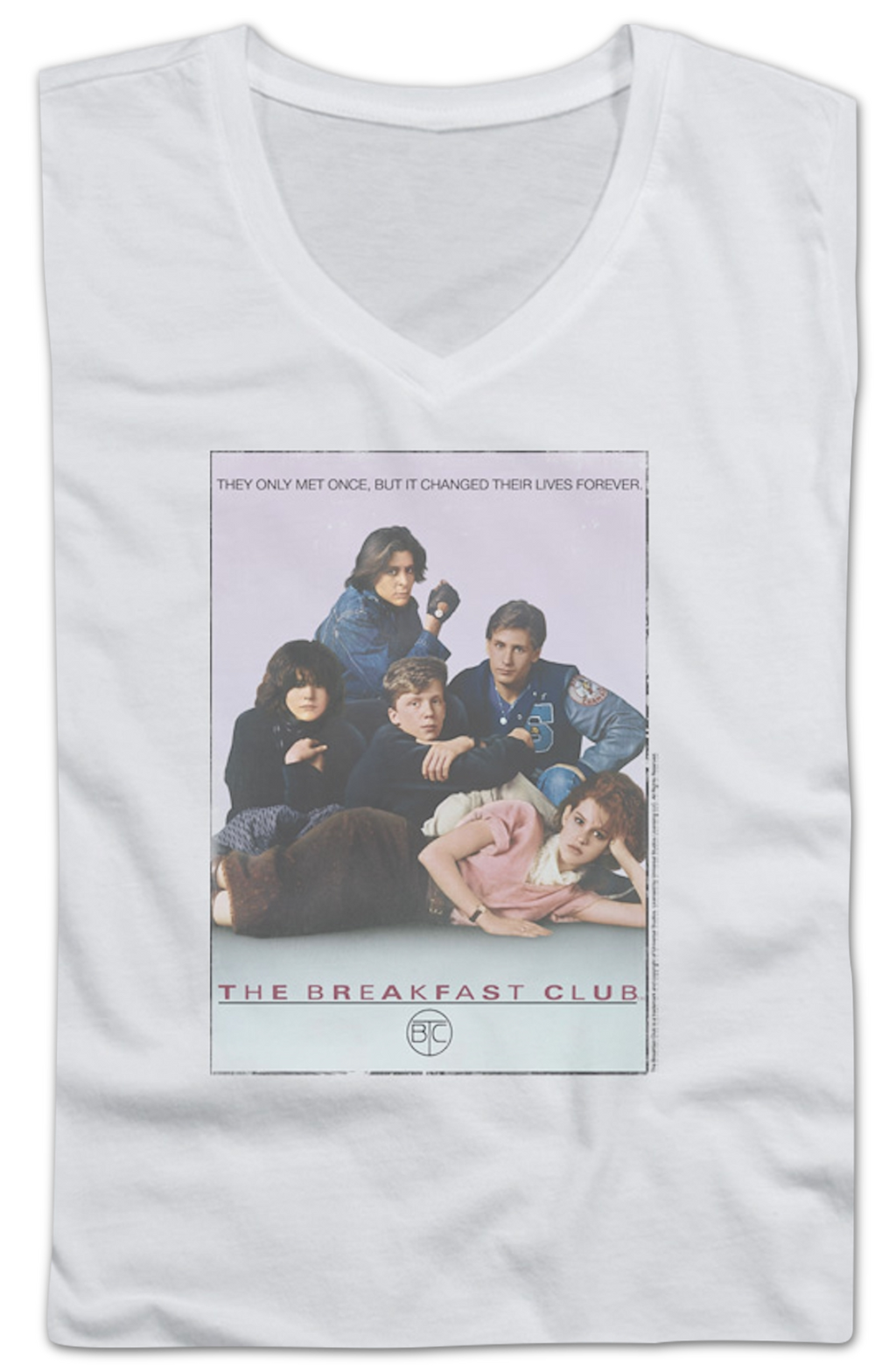 Ladies Movie Poster Breakfast Club V-Neck Shirt Hoodie, Sweatshirt | CiraTrend.com (Image 2)