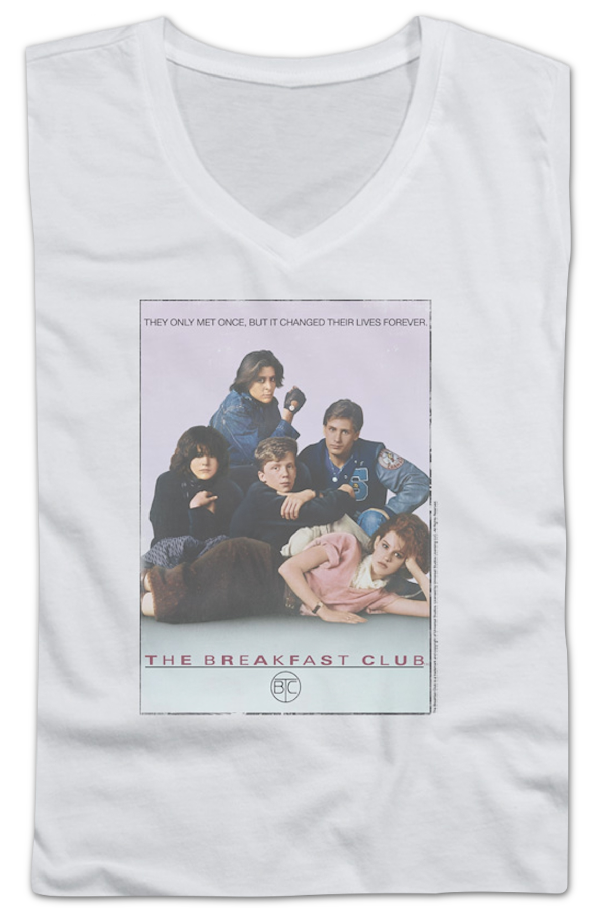 Ladies Movie Poster Breakfast Club V-Neck Shirt Hoodie, Sweatshirt | CiraTrend.com (Image 2)