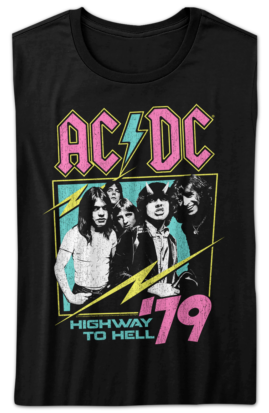 Womens Neon Highway To Hell ACDC Shirt Hoodie, Sweatshirt | CiraTrend.com (Image 2)