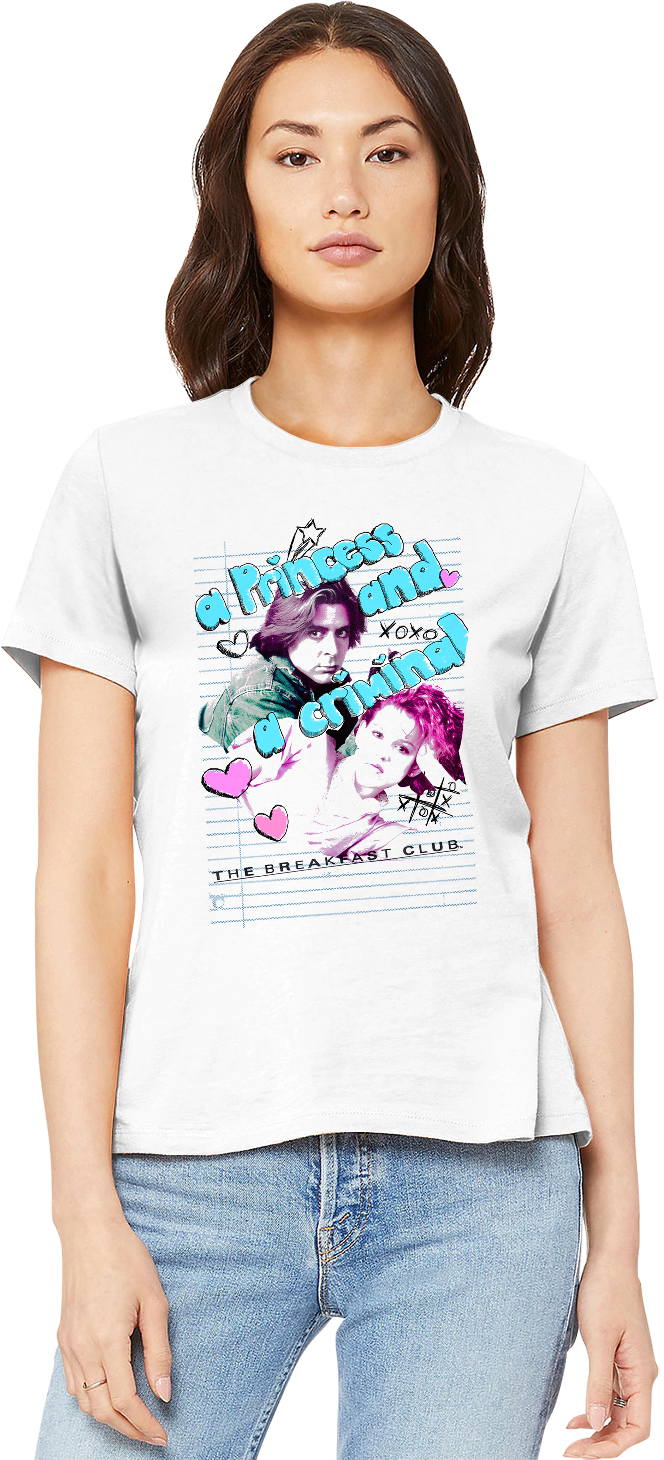 Womens Princess and Criminal Breakfast Club Shirt Hoodie, Sweatshirt | CiraTrend.com (Image 1)