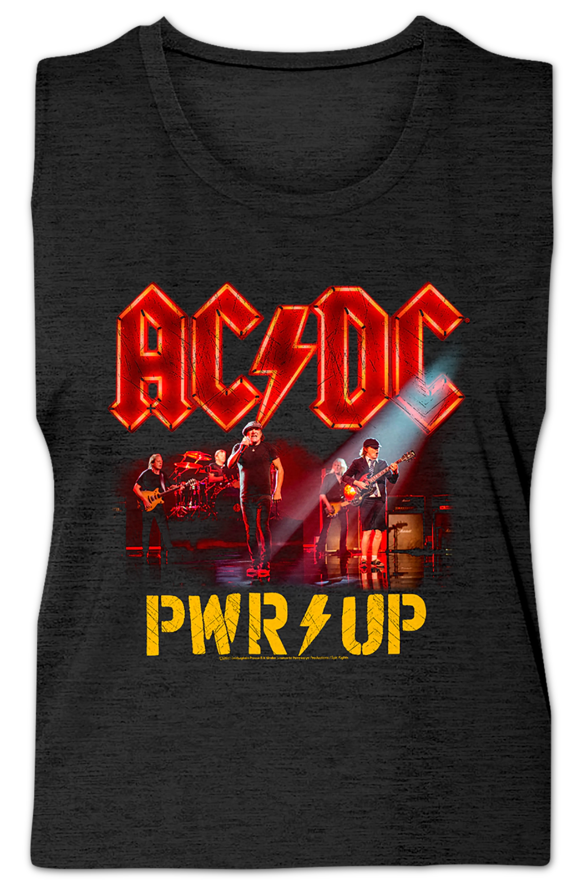 Ladies PWR UP Band Photo ACDC Sleeveless Shirt Hoodie, Sweatshirt | CiraTrend.com (Image 2)