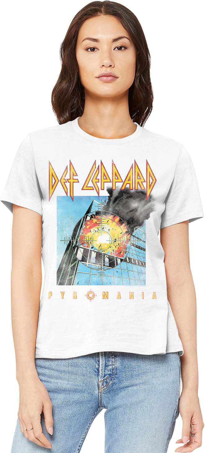 Womens Pyromania Cover Def Leppard Shirt Hoodie, Sweatshirt | CiraTrend.com (Image 1)