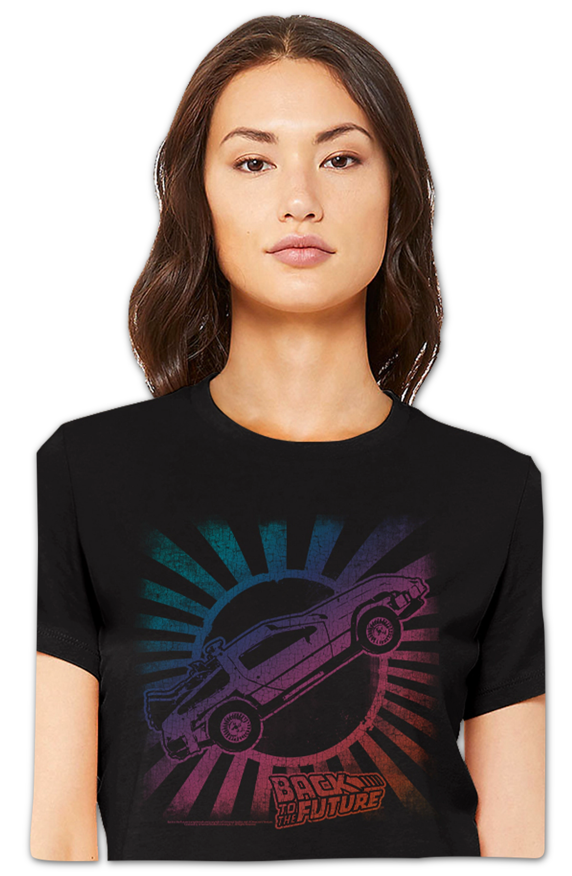 Womens Rainbow DeLorean Back To The Future Shirt Hoodie, Sweatshirt | CiraTrend.com (Image 2)