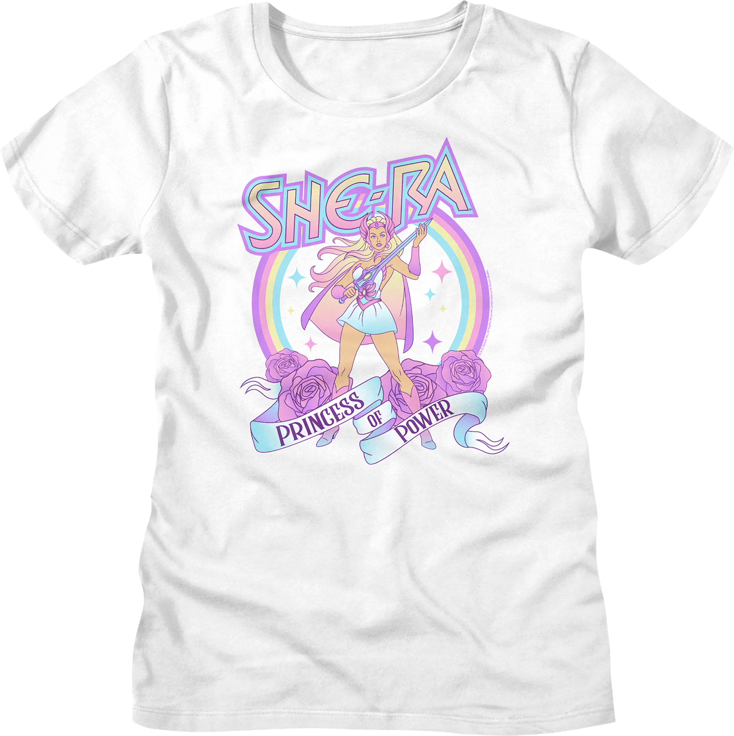 Womens Rainbow She-Ra Masters of the Universe Shirt Hoodie, Sweatshirt | CiraTrend.com (Image 1)