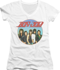 Ladies Retro Circle Bon Jovi V-Neck Shirt Hoodie, Sweatshirt | CiraTrend.com (Image 1)