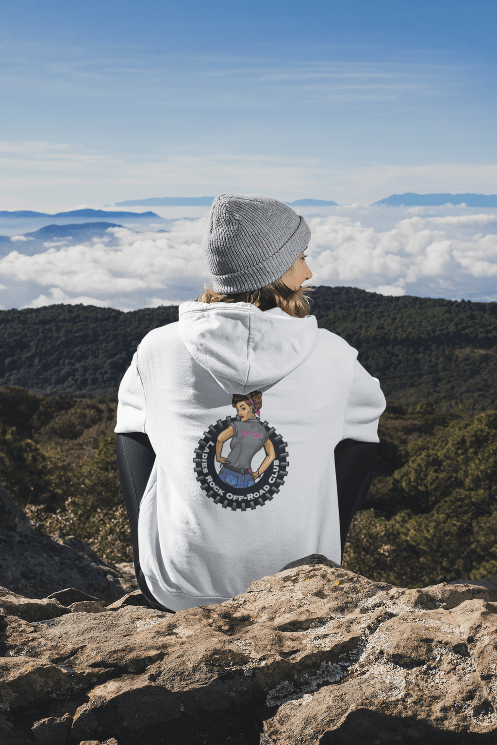 Ladies Rock Off-Road Club Hoodie by Bella + Canvas T-Shirts, Sweatshirt | CiraTrend.com (Image 2)