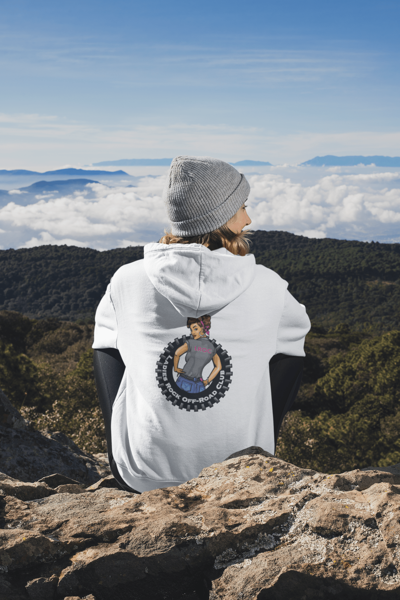 Ladies Rock Off-Road Club Hoodie by Bella + Canvas T-Shirts, Sweatshirt | CiraTrend.com (Image 2)