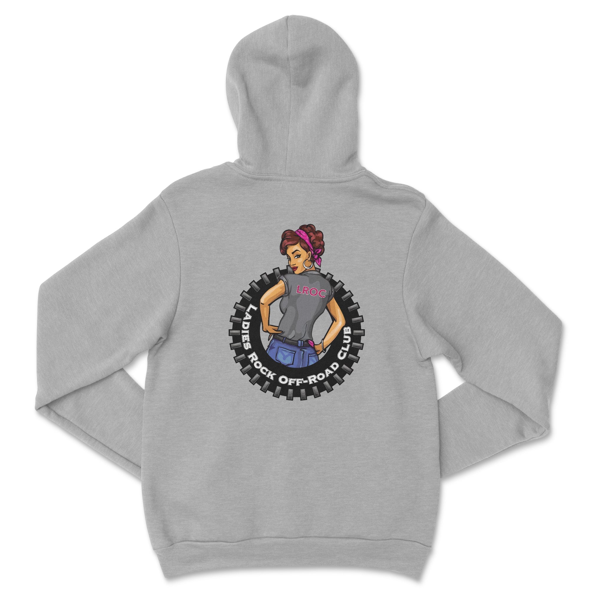 Ladies Rock Off-Road Club Hoodie by Bella + Canvas T-Shirts, Sweatshirt | CiraTrend.com (Image 4)