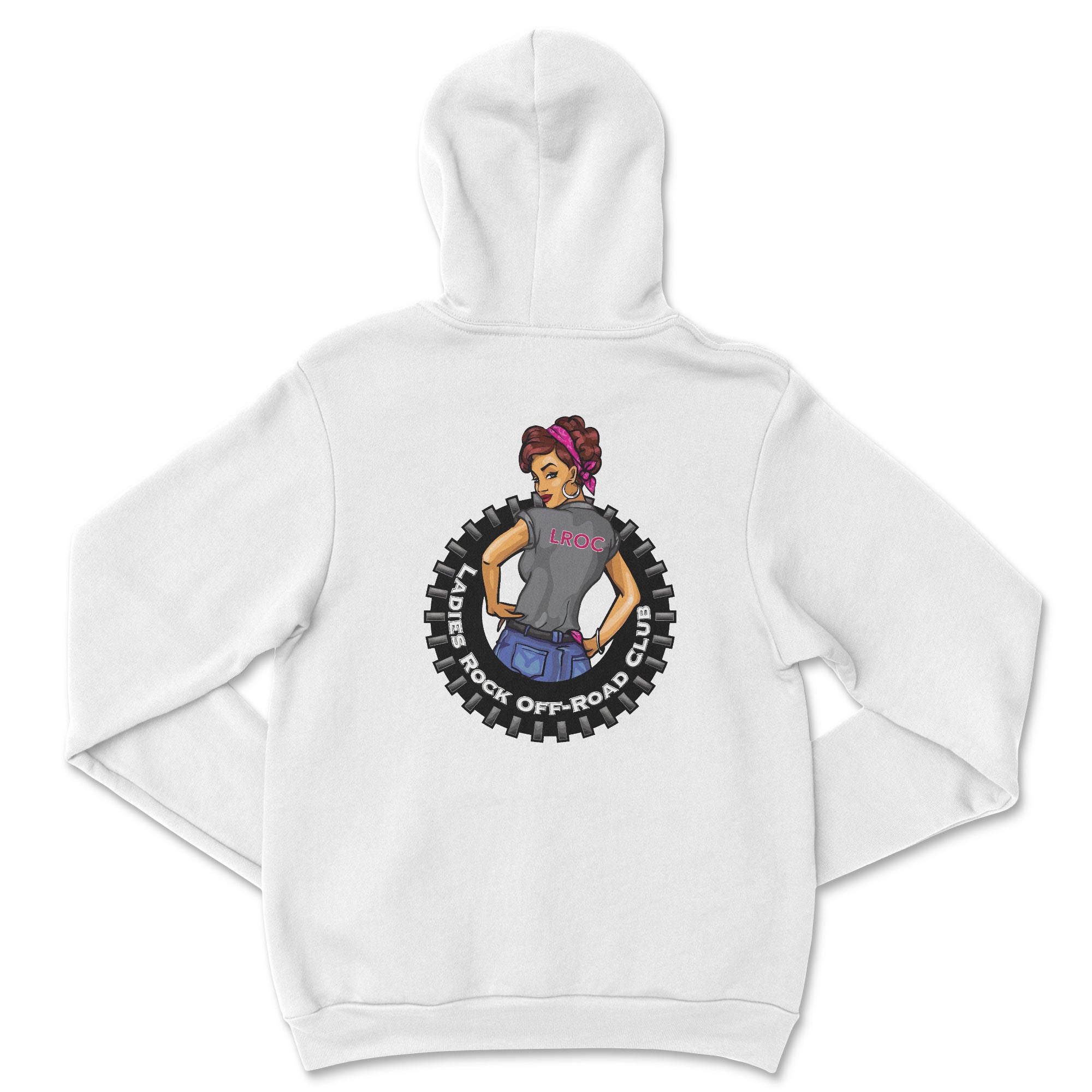 Ladies Rock Off-Road Club Hoodie by Bella + Canvas T-Shirts, Sweatshirt | CiraTrend.com (Image 3)