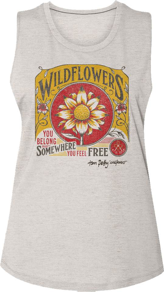 Wildflowers Tom Petty Sleeveless Shirt T-Shirts, Hoodie, Sweatshirt