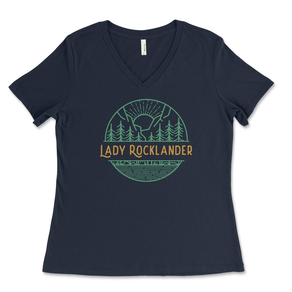 Lady Rocklander V-Neck Tee Hoodie, Sweatshirt | CiraTrend.com (Image 3)