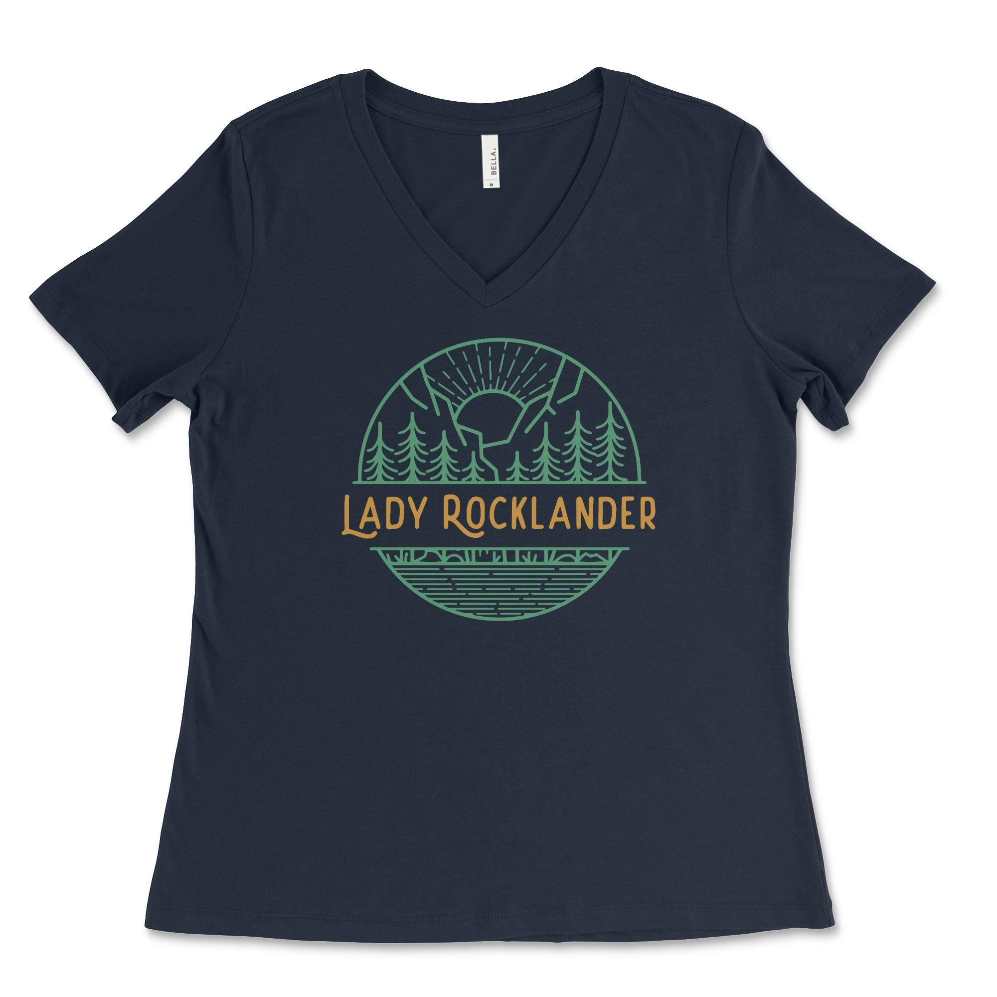 Lady Rocklander V-Neck Tee Hoodie, Sweatshirt | CiraTrend.com (Image 3)