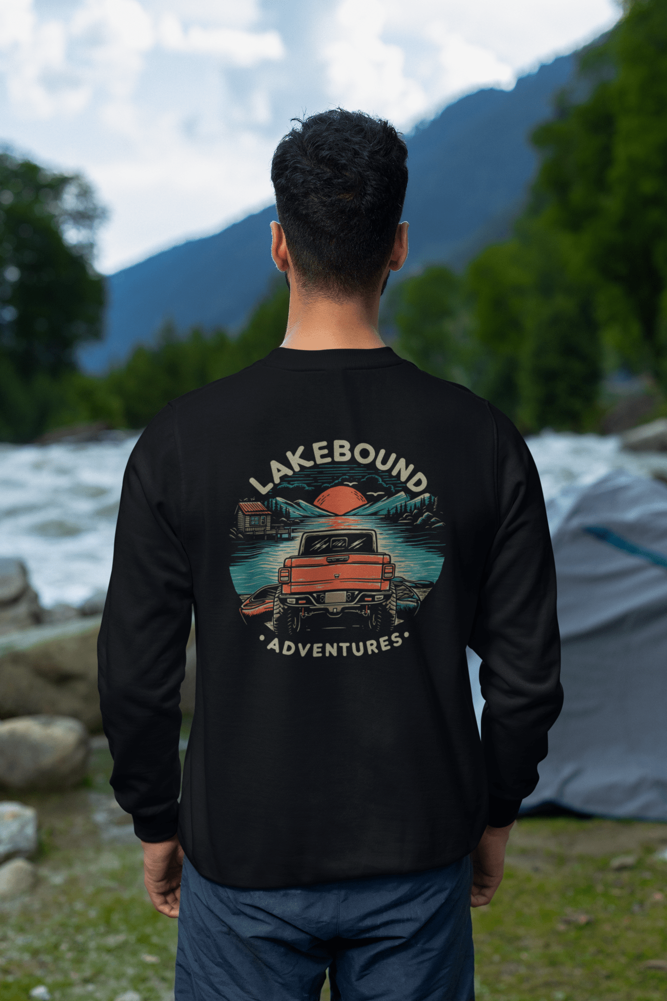 Lakebound Adventures Crewneck Sweatshirt T-Shirts, Hoodie | CiraTrend.com (Image 2)