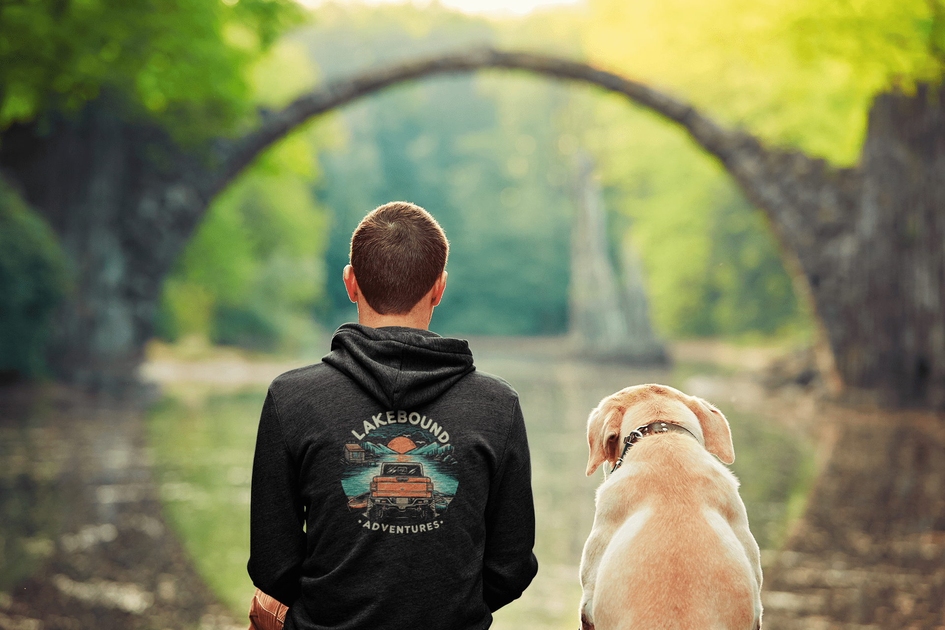 Lakebound Adventures Zip-Up Hoodie-Lake Life, Good Life T-Shirts, Sweatshirt | CiraTrend.com (Image 2)