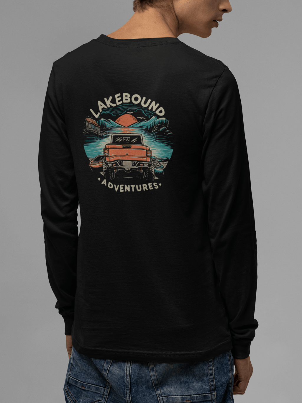 Lakefront Wanderlust Long-Sleeve Tee Hoodie, Sweatshirt | CiraTrend.com (Image 2)