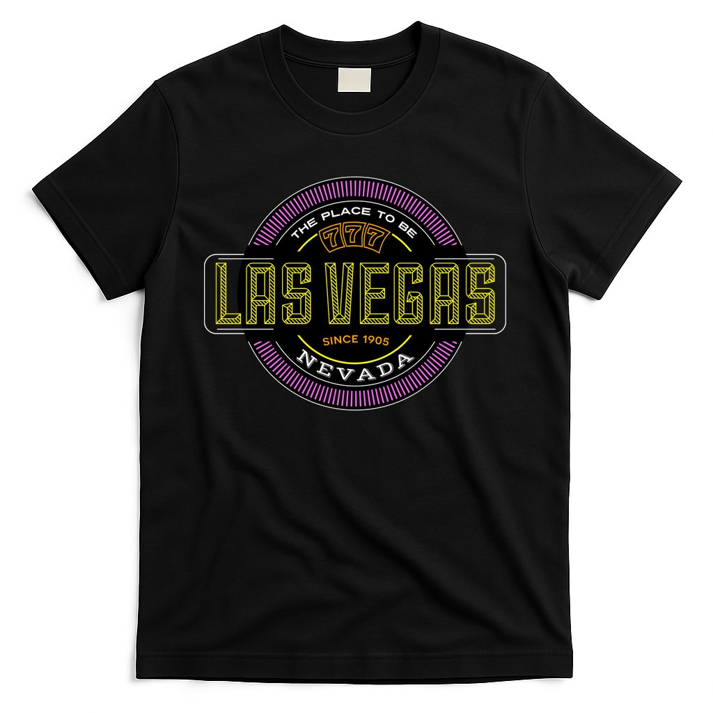 Las Vegas Retro Neon Logo T-Shirt