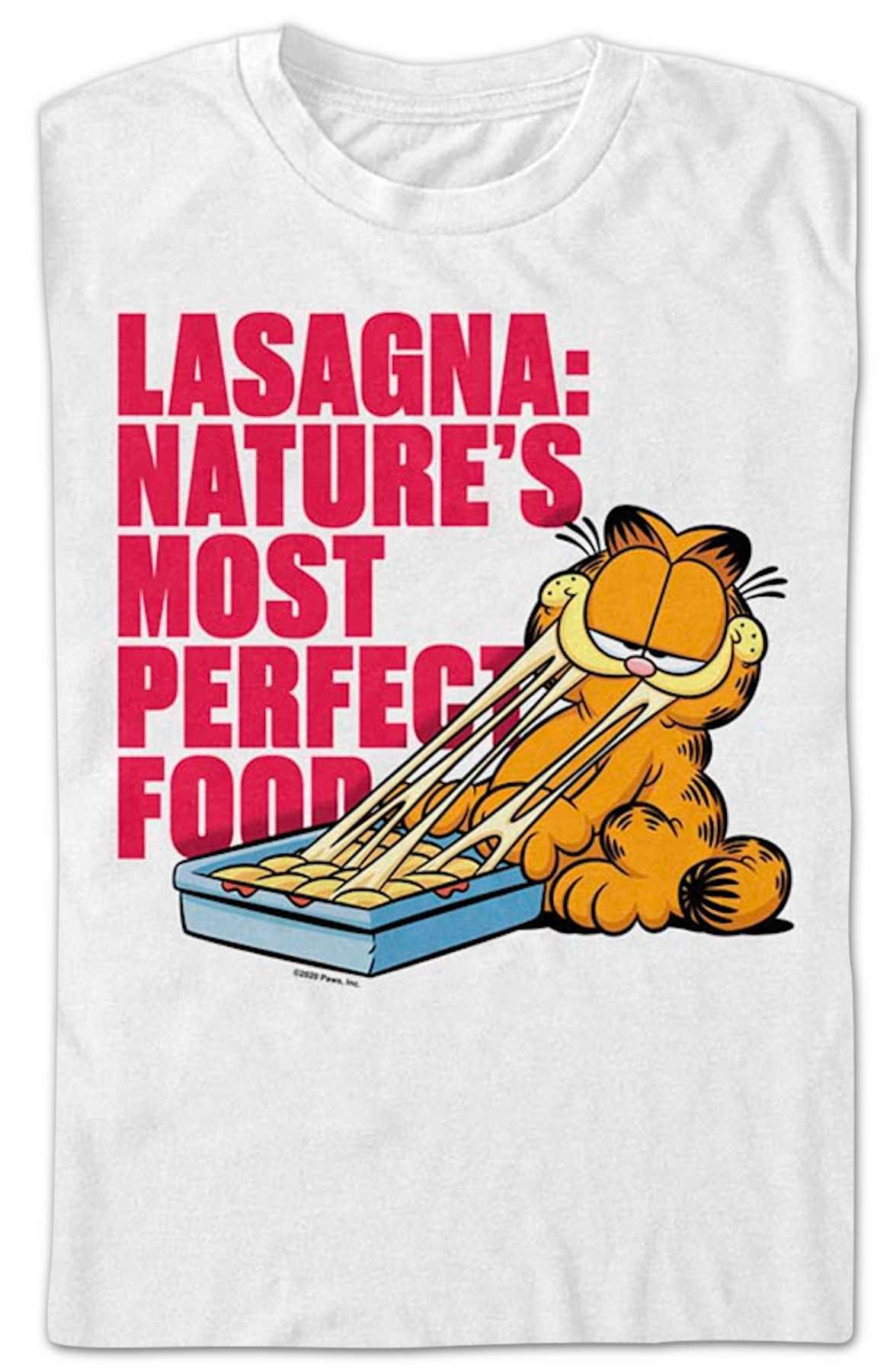 Lasagna Nature's Most Perfect Food Garfield T-Shirt Hoodie, Sweatshirt | CiraTrend.com (Image 2)