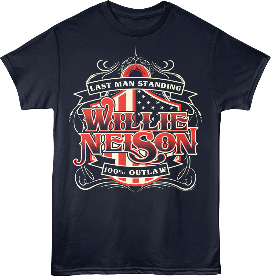 Last Man Standing Willie Nelson T-Shirt Hoodie, Sweatshirt | CiraTrend.com (Image 1)