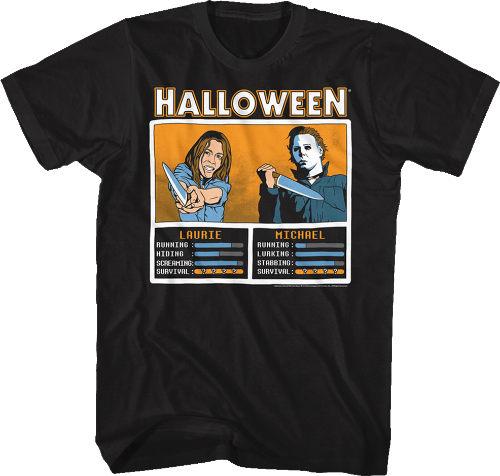 Laurie And Michael Knives Out Video Game Halloween T-Shirt Hoodie, Sweatshirt | CiraTrend.com (Image 1)