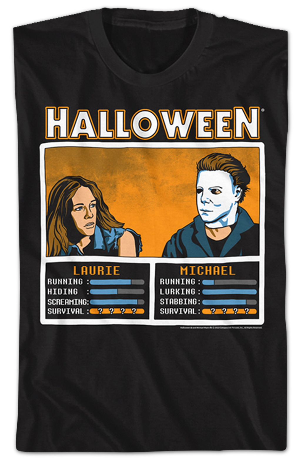 Laurie Strode And Michael Myers Video Game Halloween T-Shirt Hoodie, Sweatshirt | CiraTrend.com (Image 2)