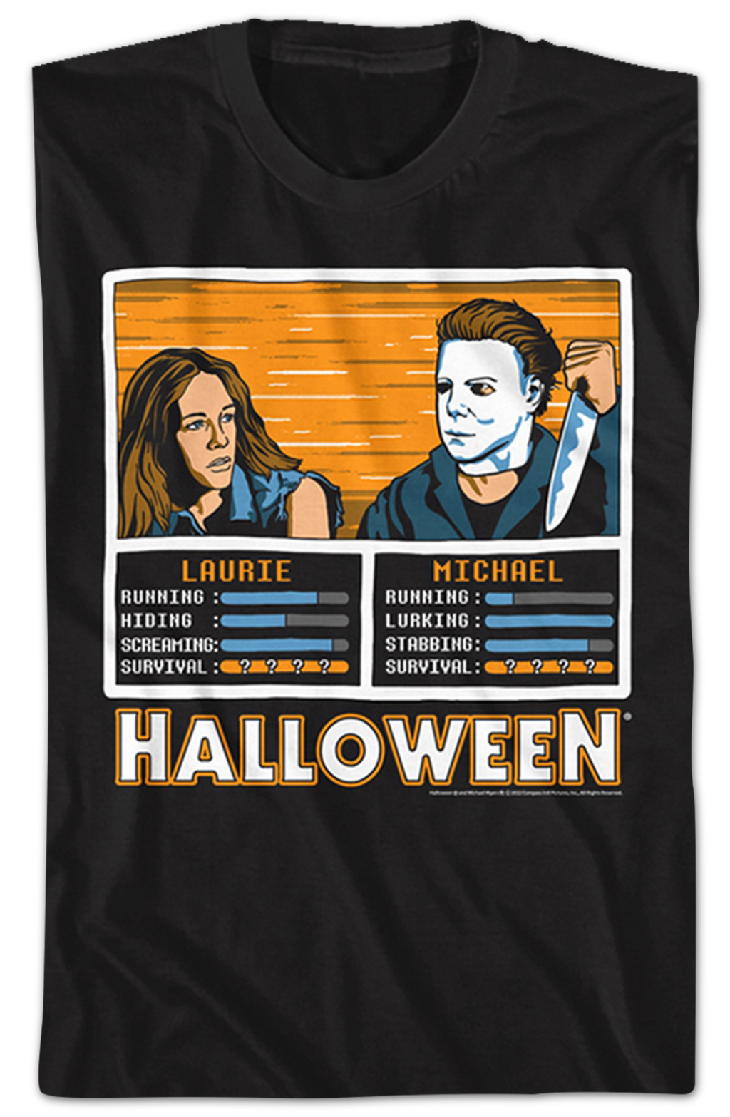Laurie vs Michael Video Game Halloween T-Shirt Hoodie, Sweatshirt | CiraTrend.com (Image 2)