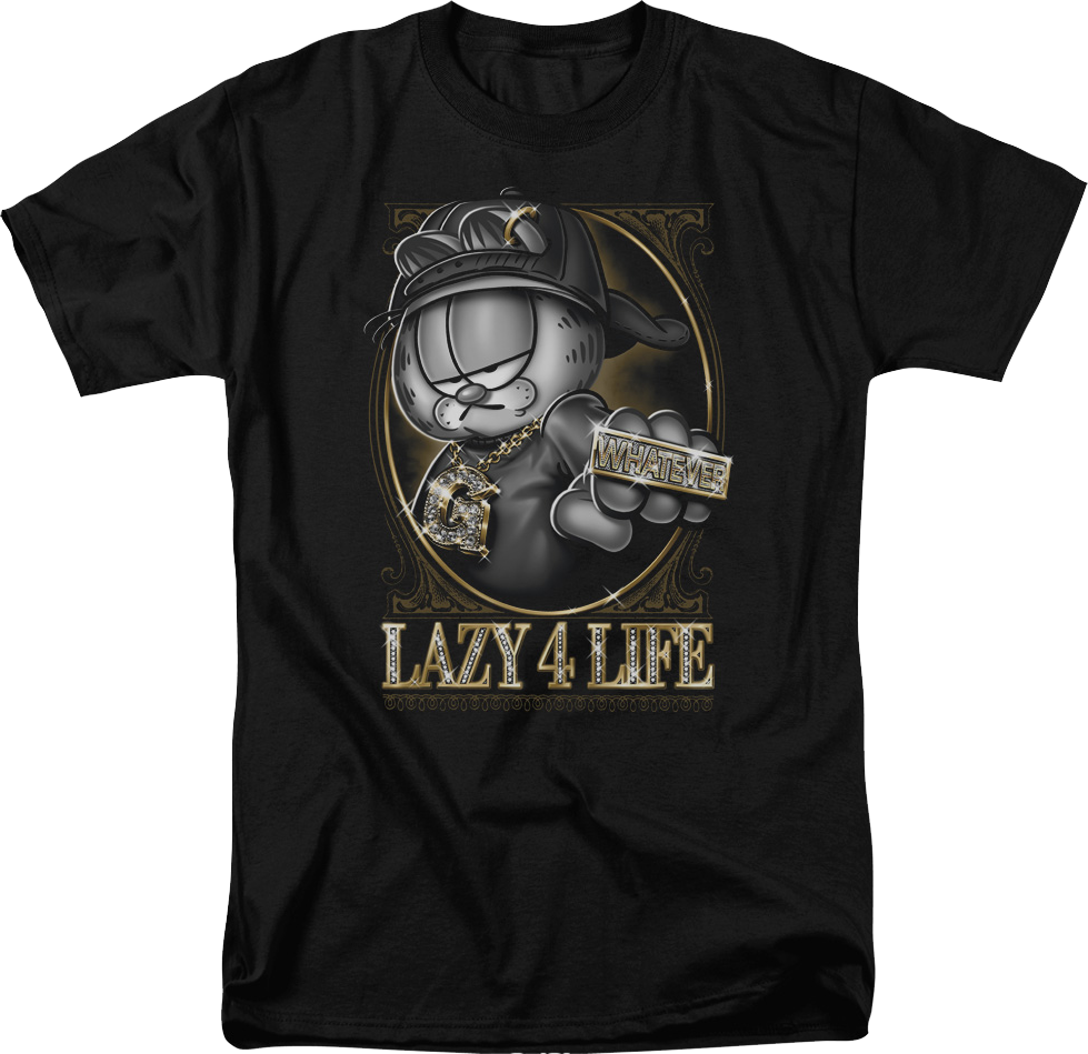 Lazy 4 Life Garfield T-Shirt Hoodie, Sweatshirt | CiraTrend.com (Image 1)