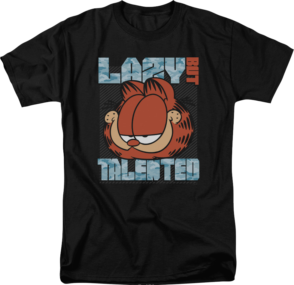 Lazy But Talented Garfield T-Shirt Hoodie, Sweatshirt | CiraTrend.com (Image 1)