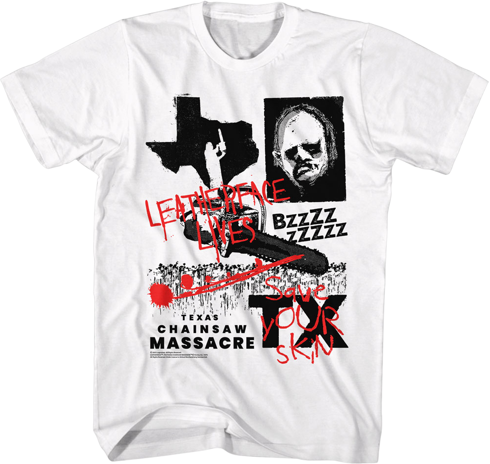 Leatherface Lives Texas Chainsaw Massacre T-Shirt Hoodie, Sweatshirt | CiraTrend.com (Image 1)