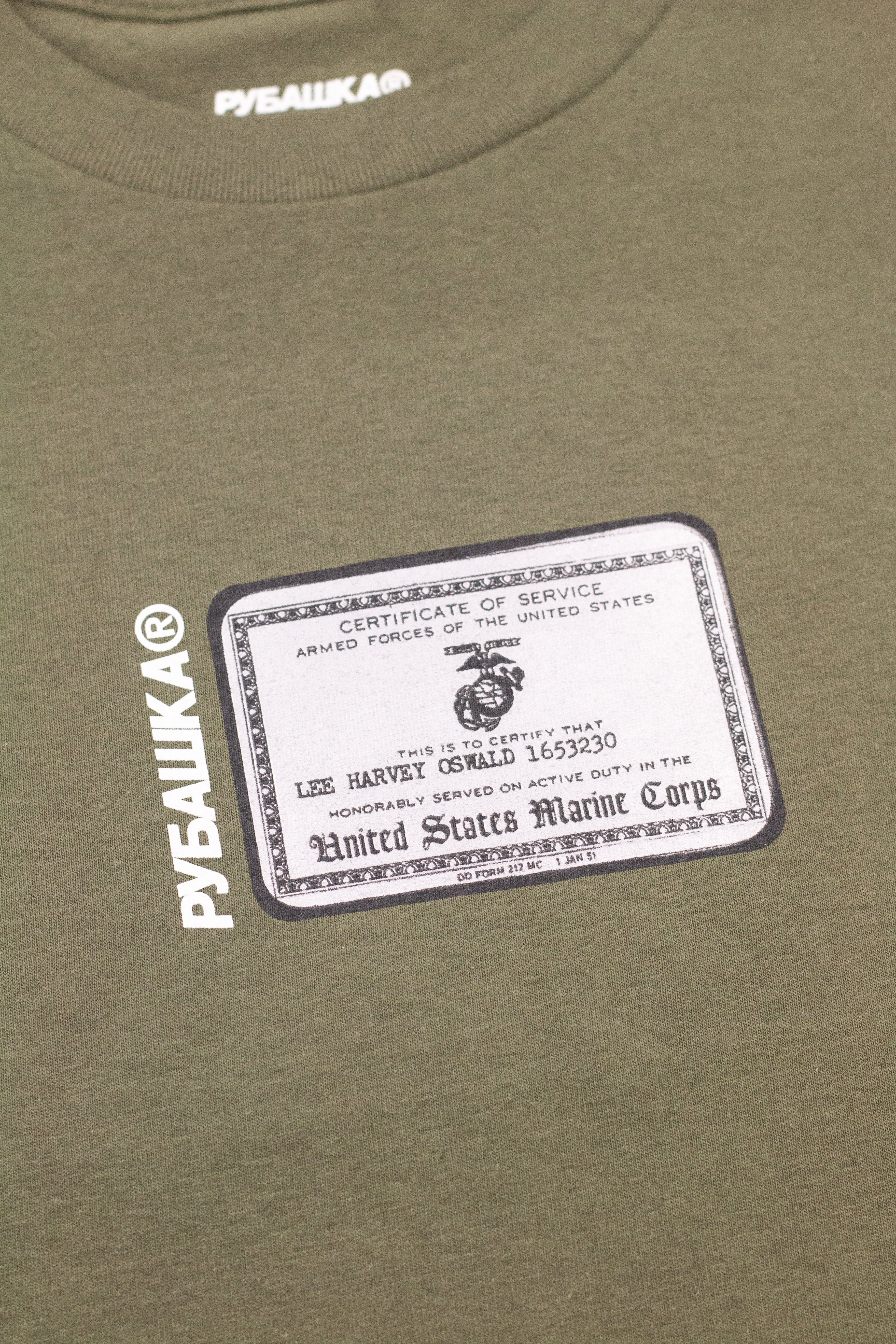 LEE HARVEY OSWALD ID CARD ARMY GREEN T-Shirts, Hoodie, Sweatshirt