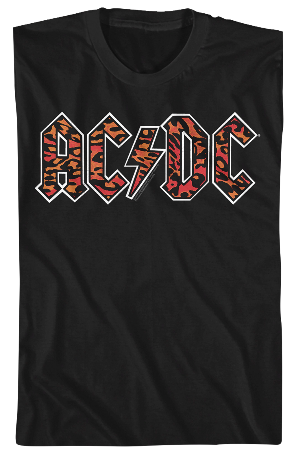 Leopard Print Logo ACDC T-Shirt Hoodie, Sweatshirt | CiraTrend.com (Image 2)