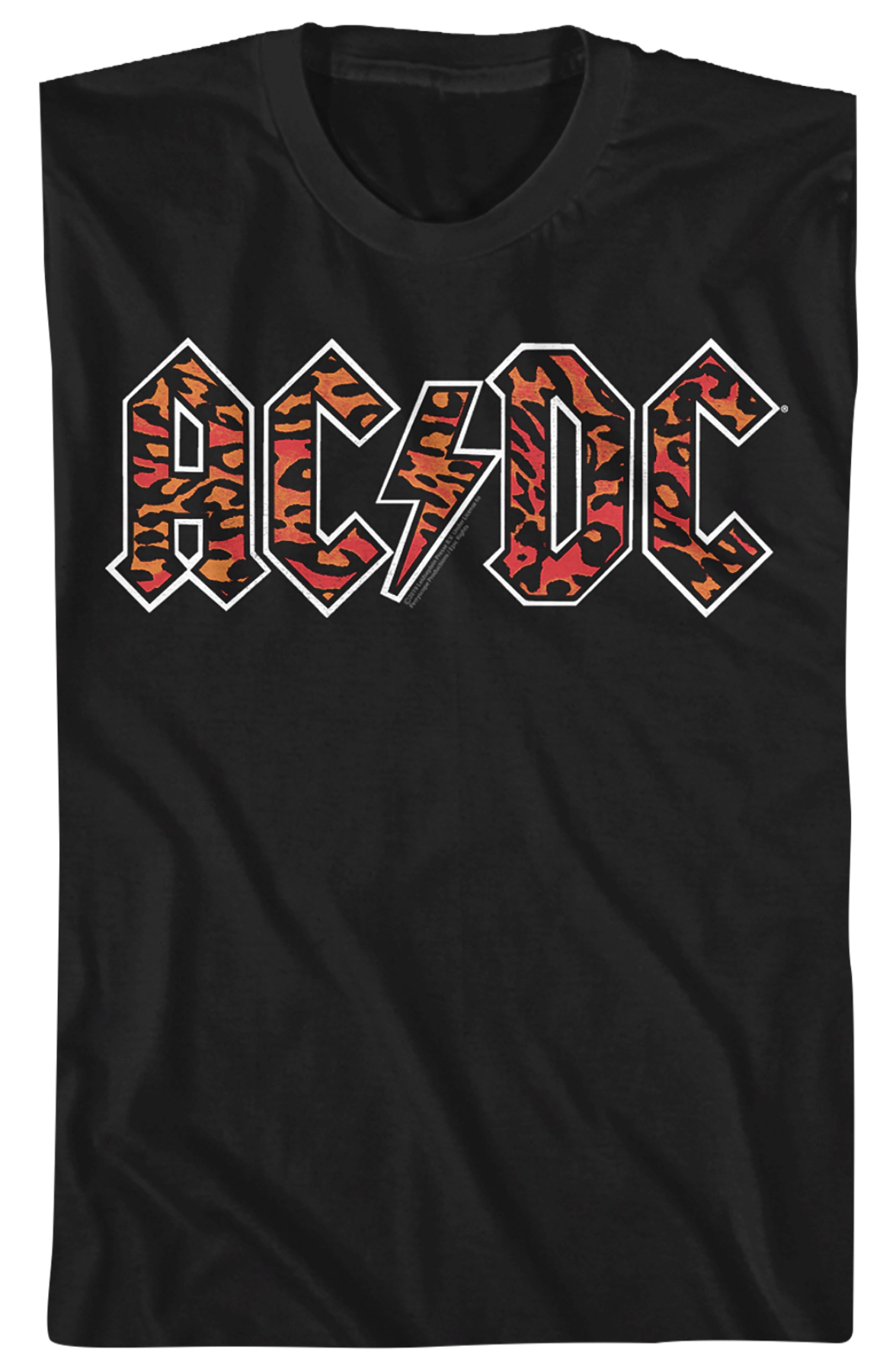 Leopard Print Logo ACDC T-Shirt Hoodie, Sweatshirt | CiraTrend.com (Image 2)