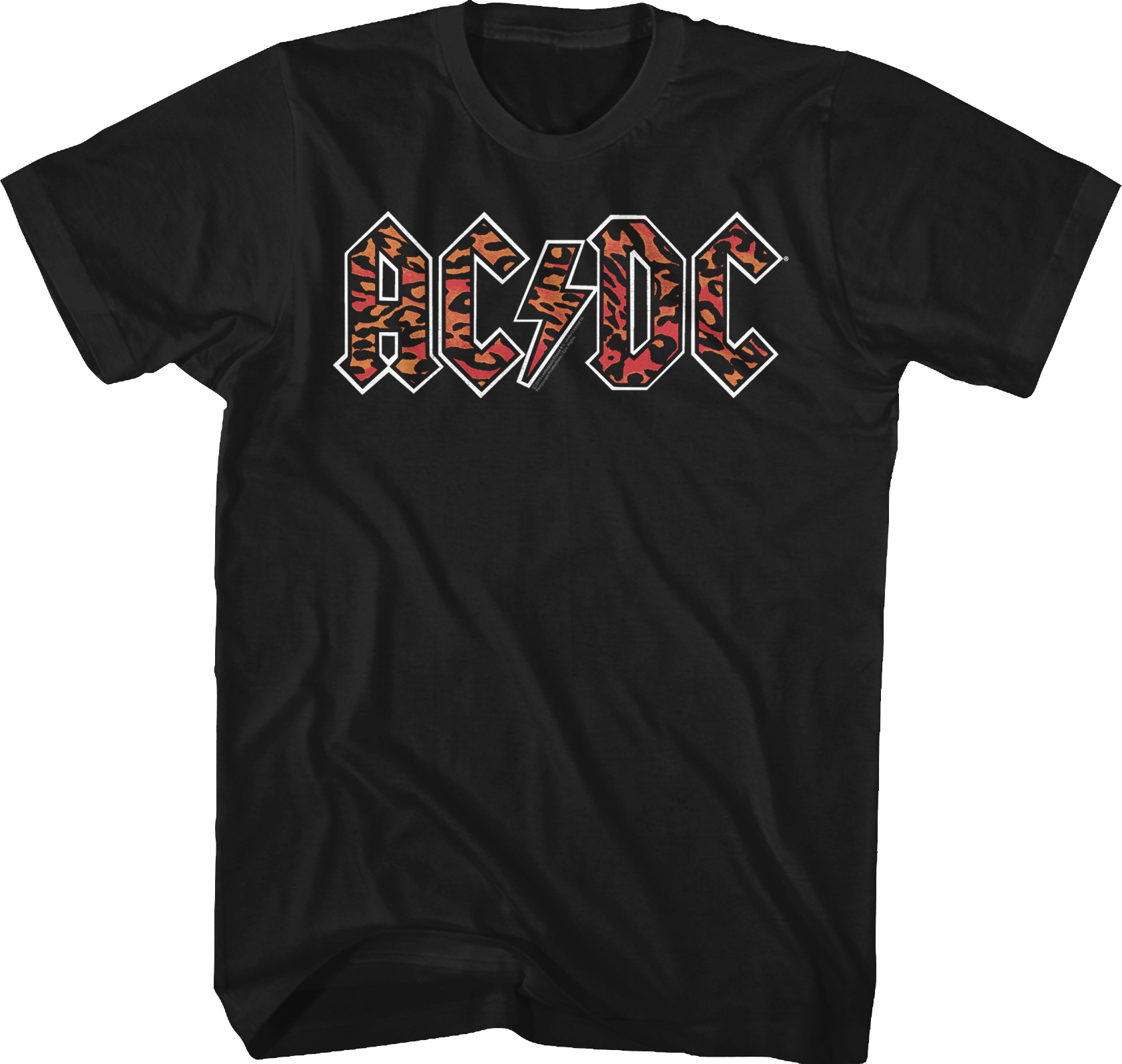Leopard Print Logo ACDC T-Shirt Hoodie, Sweatshirt | CiraTrend.com (Image 1)