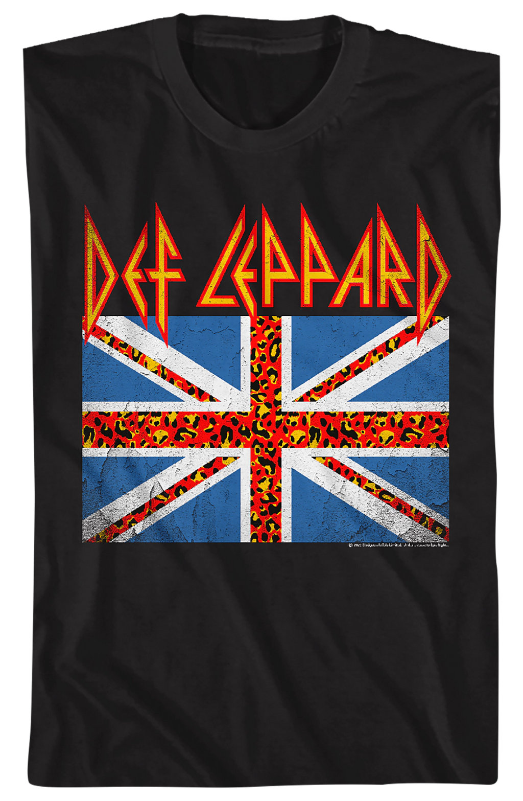 Leopard Print Union Jack Def Leppard T-Shirt Hoodie, Sweatshirt | CiraTrend.com (Image 2)