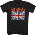 Leopard Print Union Jack Def Leppard T-Shirt Hoodie, Sweatshirt | CiraTrend.com (Image 1)