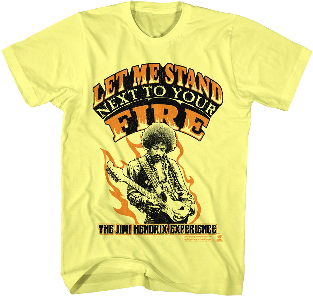 Let Me Stand Next To Your Fire Jimi Hendrix Experience T-Shirt Hoodie, Sweatshirt | CiraTrend.com (Image 1)