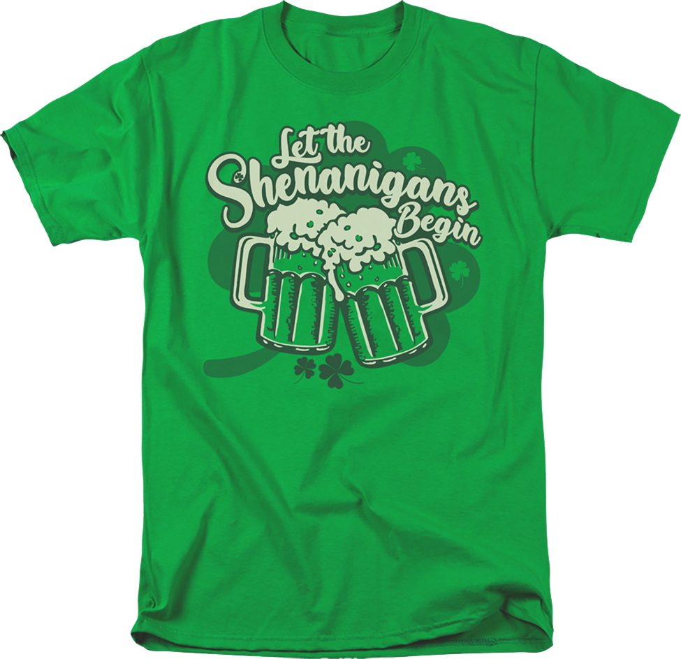 Let The Shenanigans Begin St. Patrick's Day T-Shirt Hoodie, Sweatshirt | CiraTrend.com (Image 1)