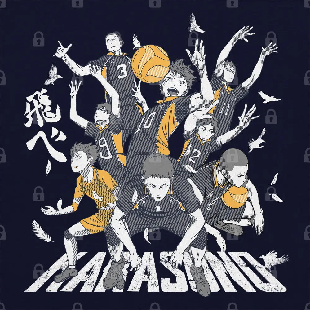 Let's Go Karasuno T-Shirt Hoodie, Sweatshirt | CiraTrend.com (Image 1)