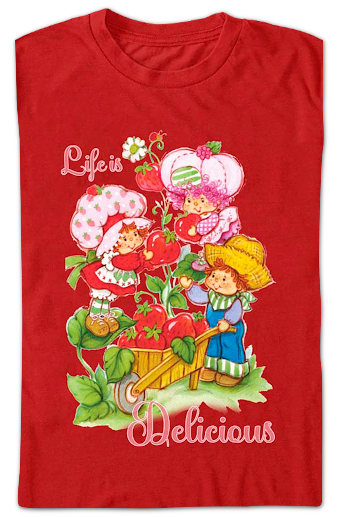 Life Is Delicious Strawberry Shortcake T-Shirt Hoodie, Sweatshirt | CiraTrend.com (Image 2)