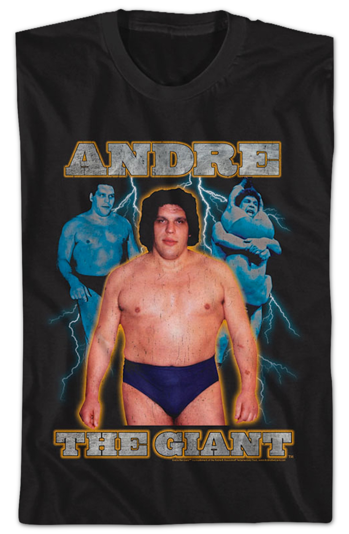 Lightning Bolt Collage Andre The Giant T-Shirt Hoodie, Sweatshirt | CiraTrend.com (Image 2)