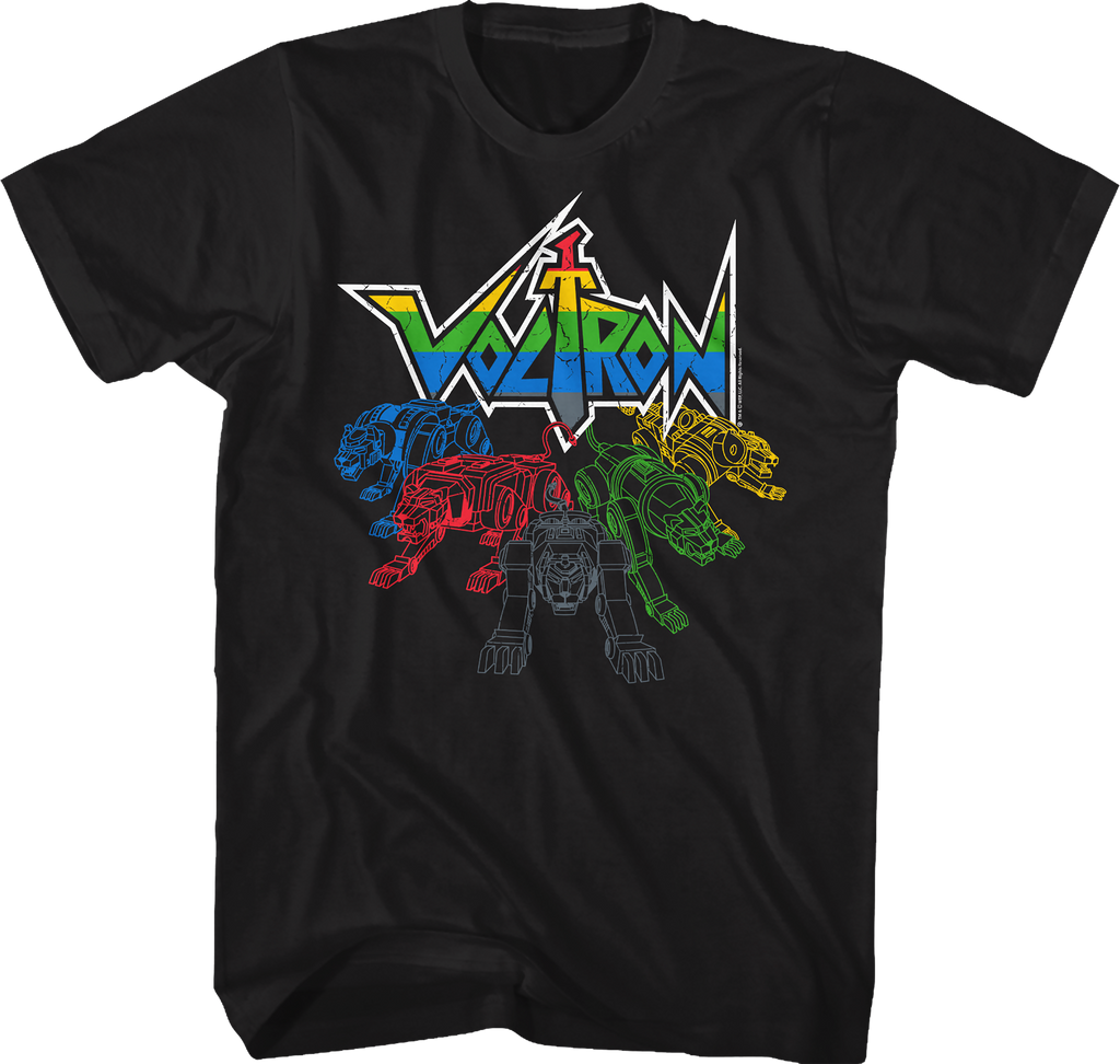 Lions Outlined Voltron T-Shirt Hoodie, Sweatshirt | CiraTrend.com (Image 1)