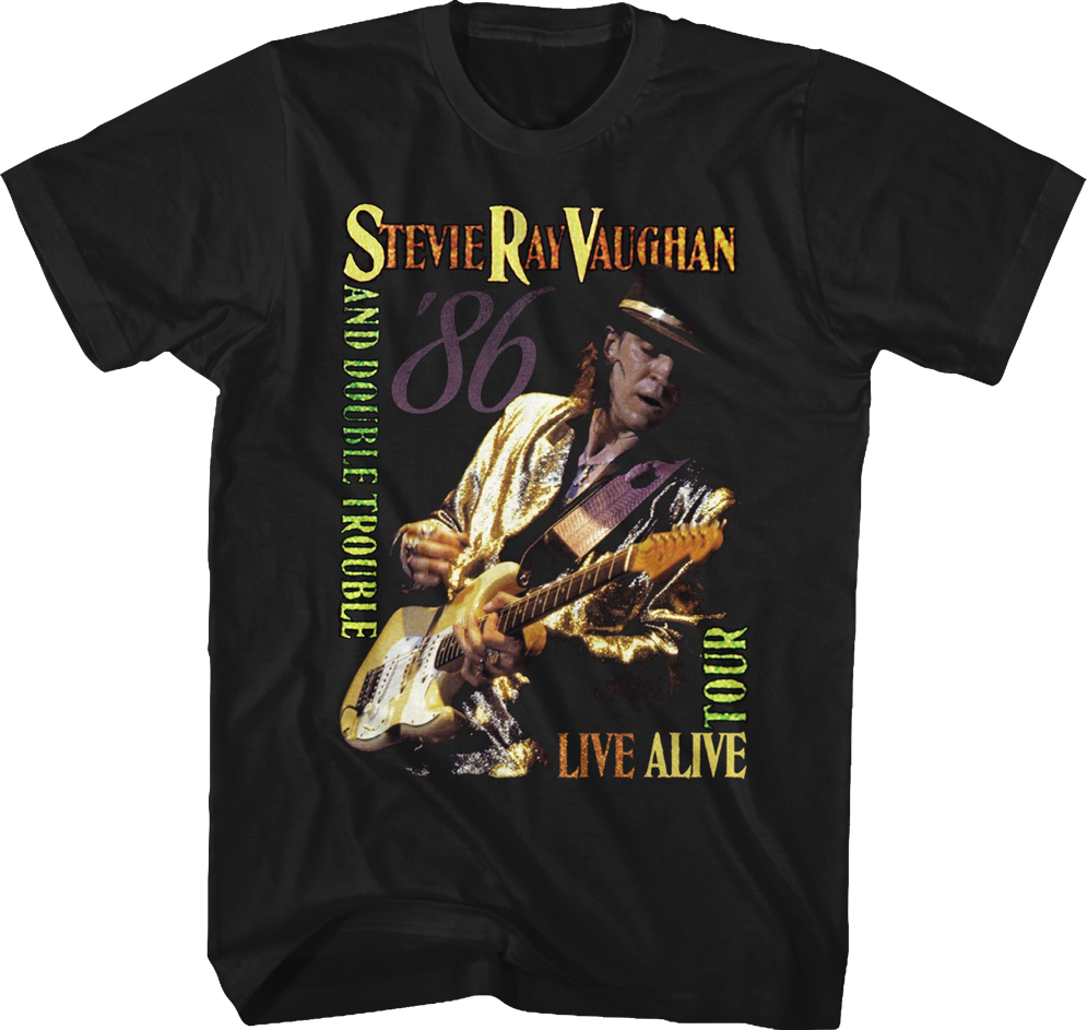 Live Alive Tour Stevie Ray Vaughan T-Shirt Hoodie, Sweatshirt | CiraTrend.com (Image 1)