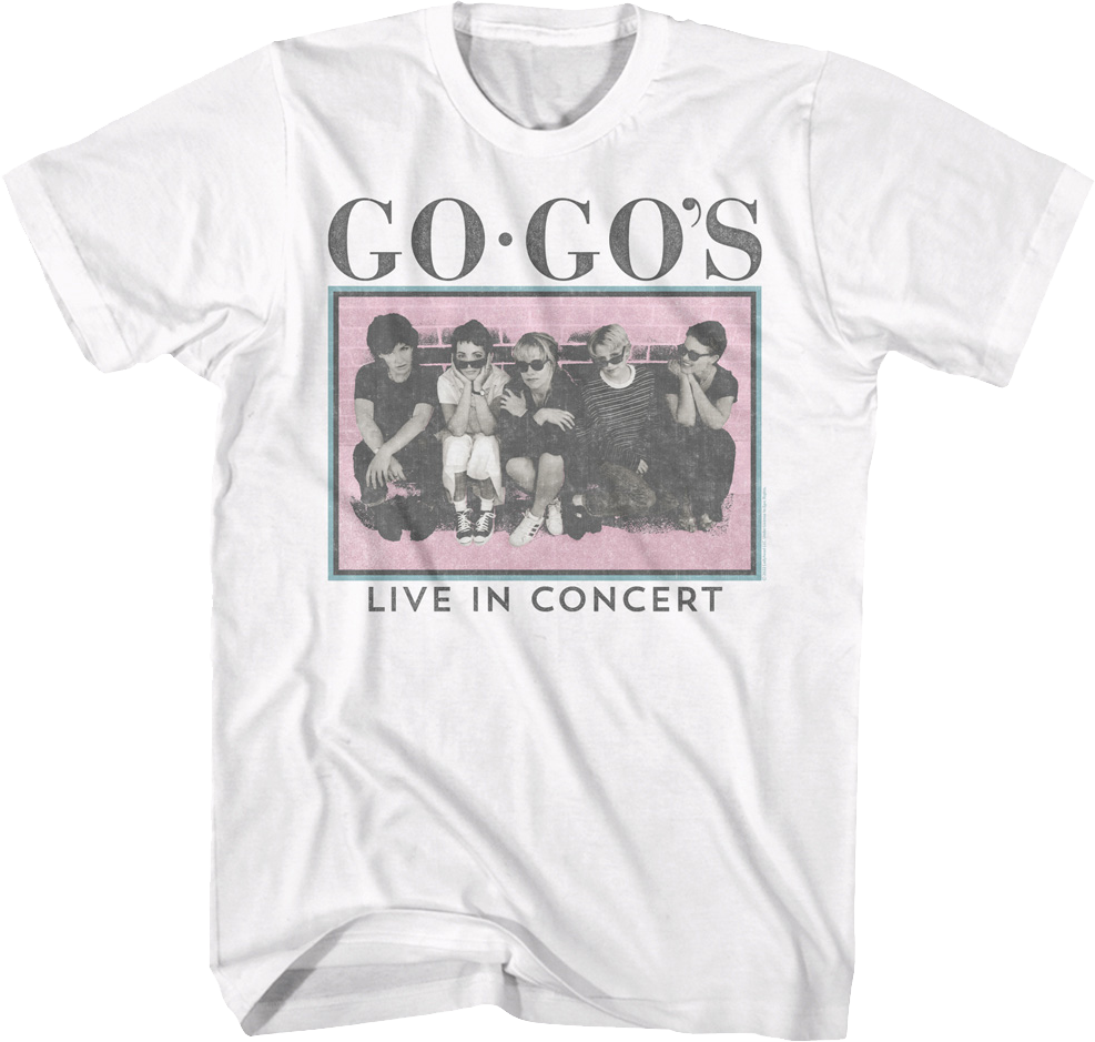 Live In Concert Go-Go's T-Shirt Hoodie, Sweatshirt | CiraTrend.com (Image 1)