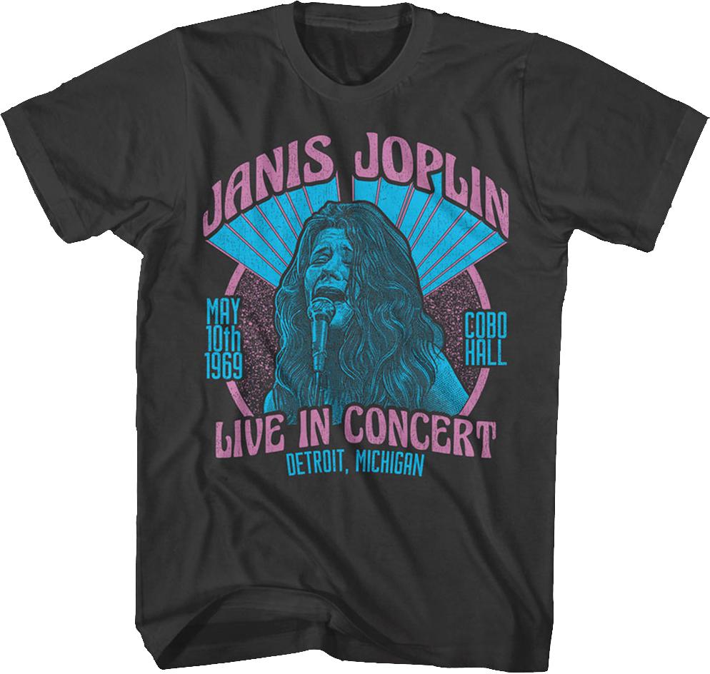 Live In Concert Janis Joplin T-Shirt Hoodie, Sweatshirt | CiraTrend.com (Image 1)
