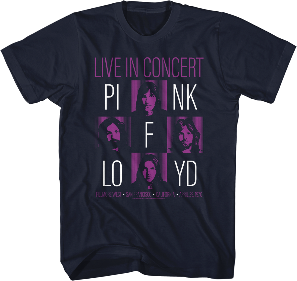 Live In Concert Pink Floyd T-Shirt