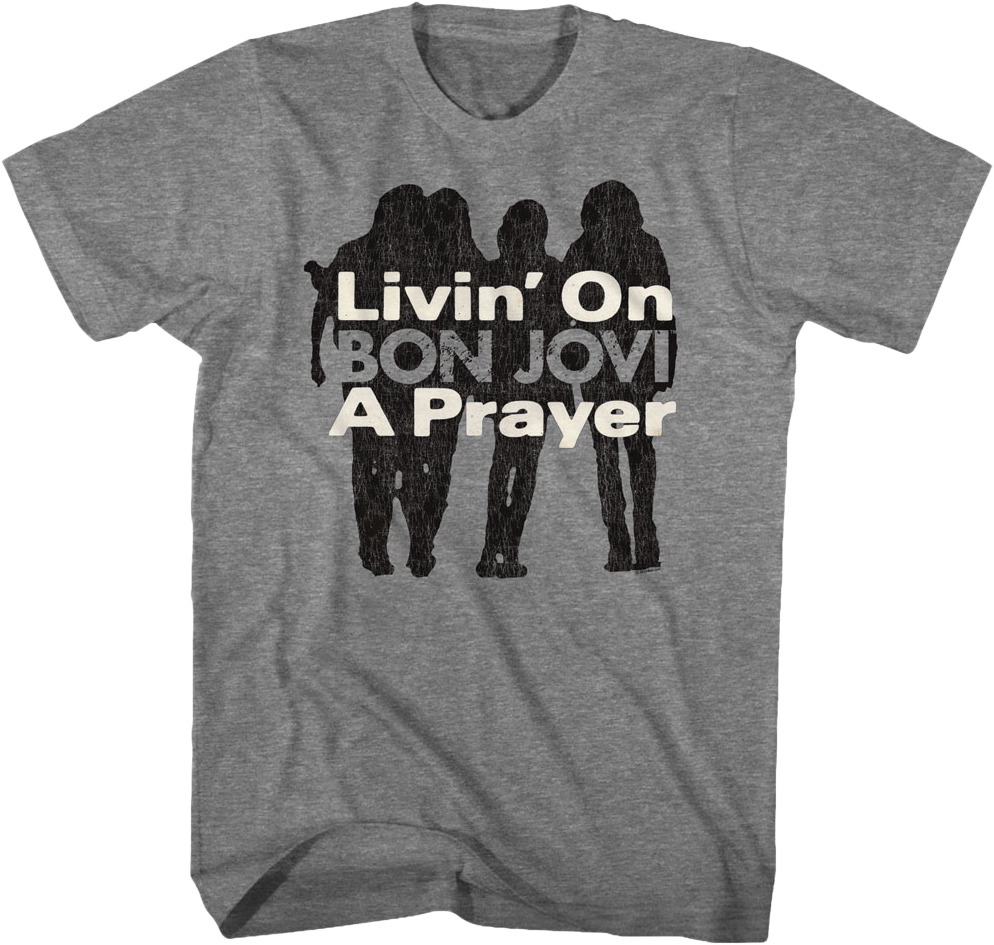 Livin' On A Prayer Bon Jovi T-Shirt Hoodie, Sweatshirt | CiraTrend.com (Image 1)