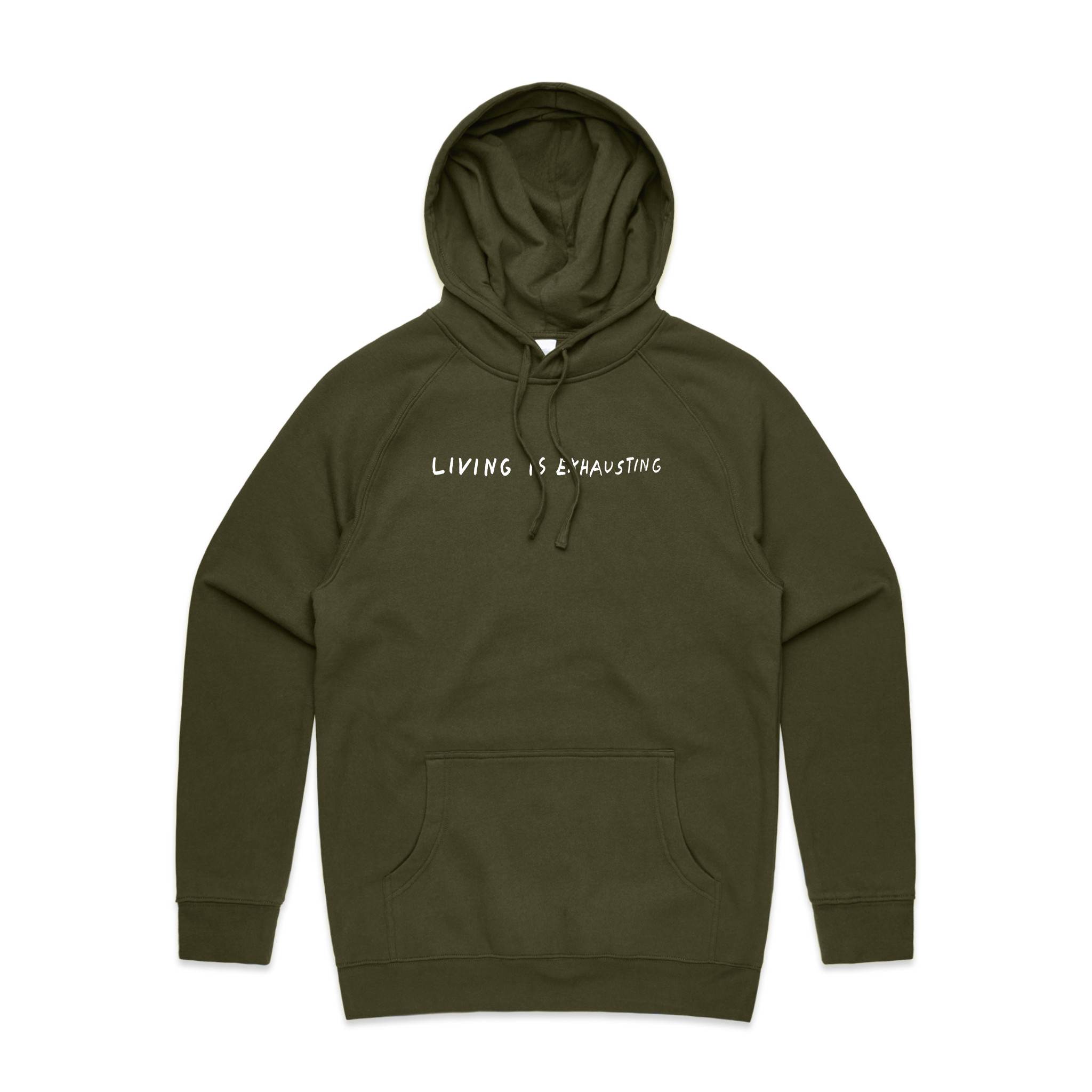 Living Is Exhausting Hoodie T-Shirts, Sweatshirt | CiraTrend.com (Image 1)