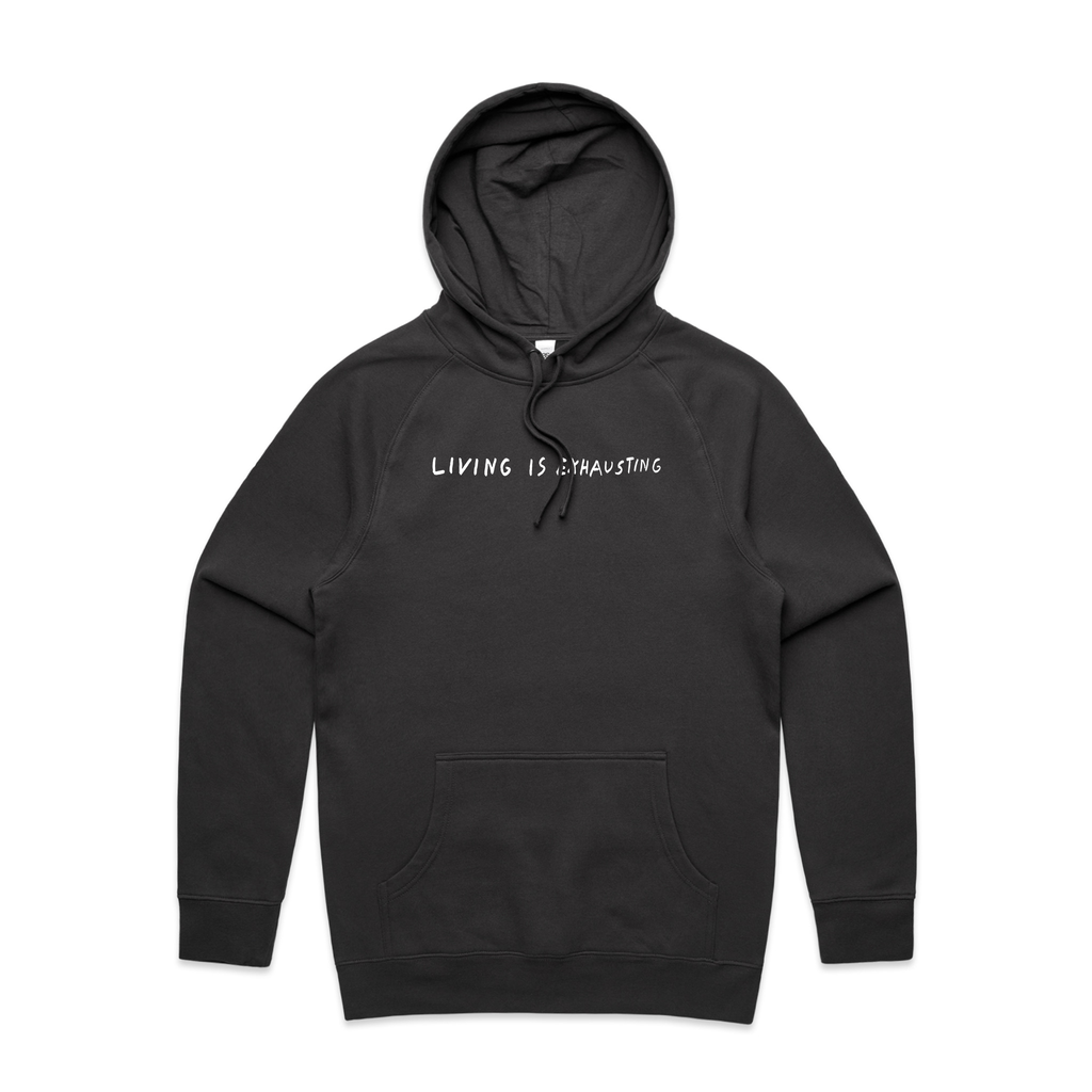 Living Is Exhausting Hoodie T-Shirts, Sweatshirt | CiraTrend.com (Image 3)