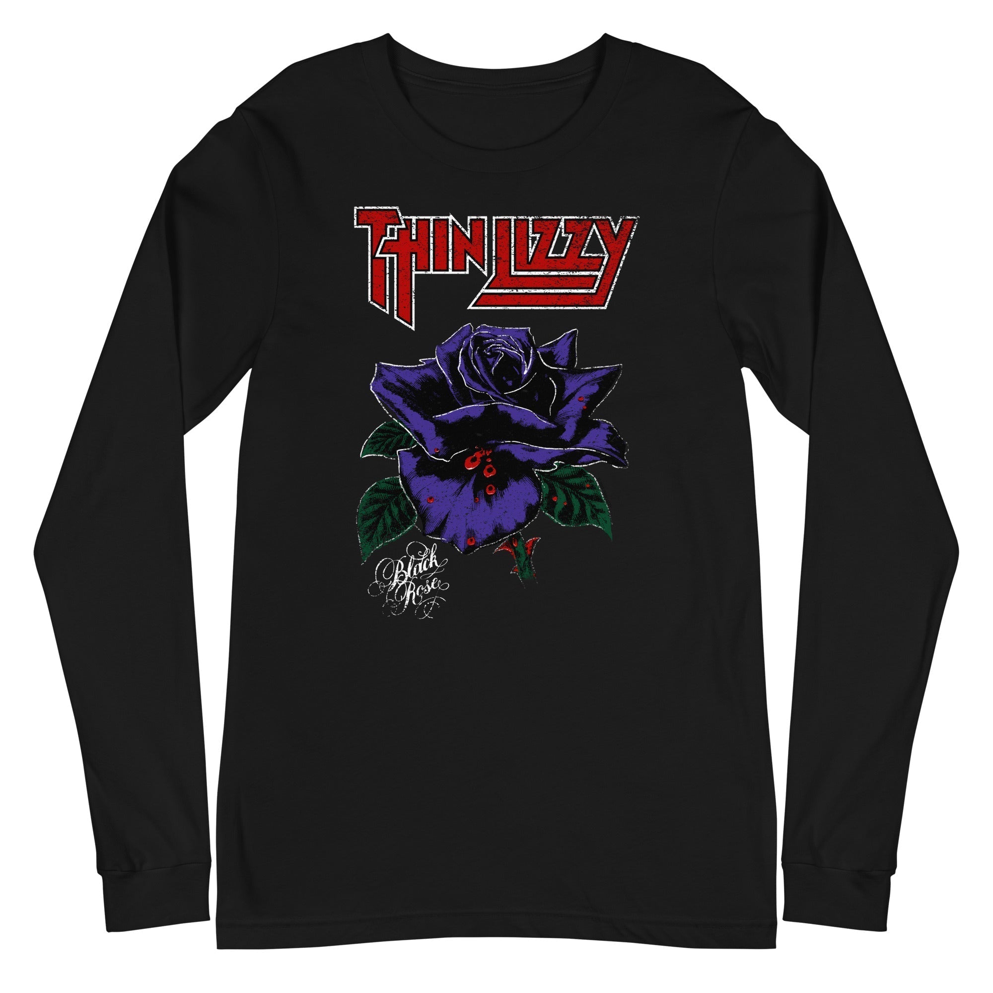 Thin Lizzy - Purple Rose Long Sleeve T-Shirt Hoodie, Sweatshirt | CiraTrend.com